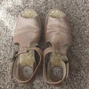 FLY London Ankle Strap Wedges - Yehi